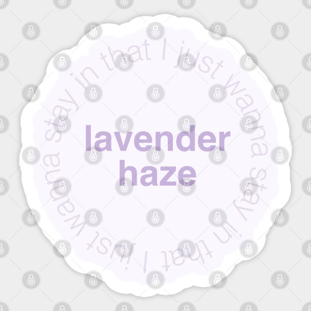 Lavender Haze Sticker by Likeable Design